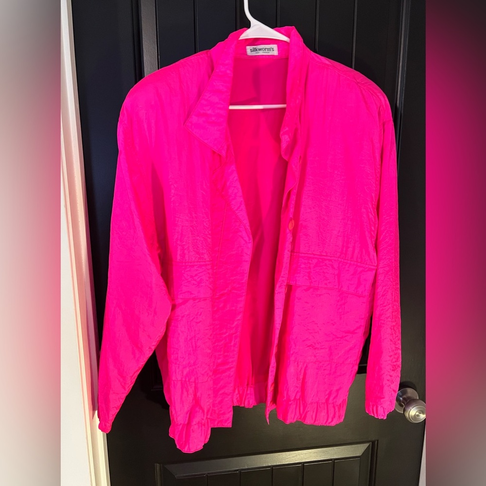 Vintage 80’s Neon Pink Lightweight jacket